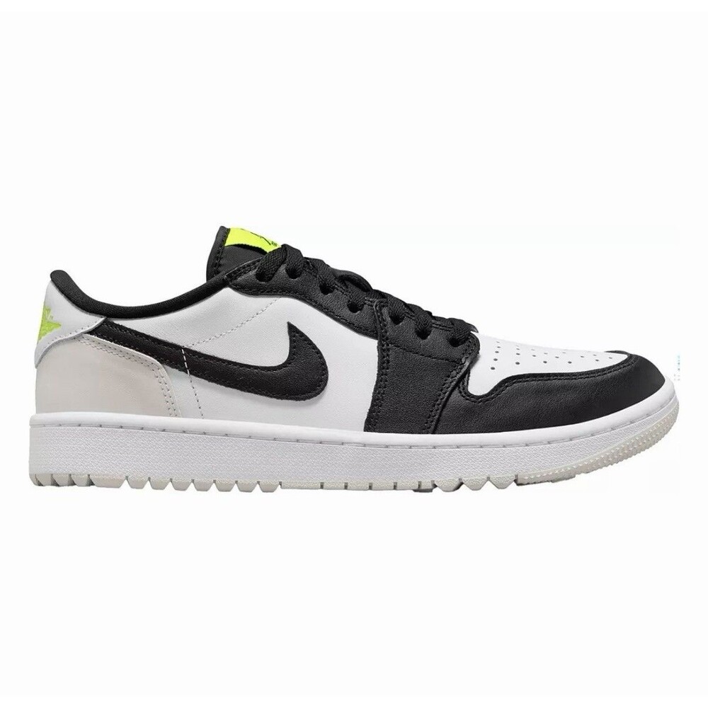 Nike Air Jordan 1 Low G Golf Shoes White Black Grey Volt DD9315-108 Men’s 10